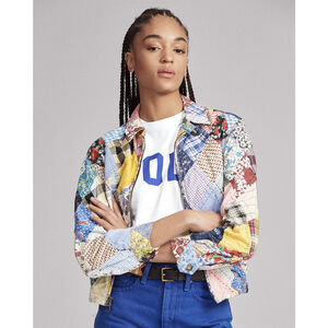 NWT Polo Ralph Lauren Patchwork Zip Jacket Quilted Multi $798 - Size SP Small